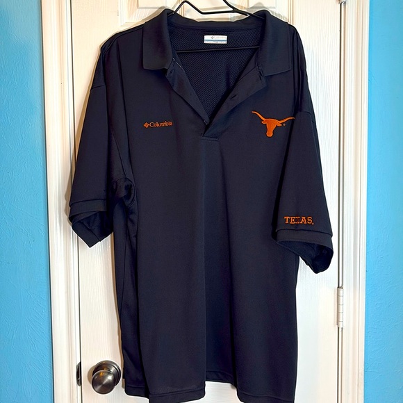 MENS COLUMBIA PFG - TEXAS LONGHORNS GOLF/POLO - size XXL/2TG - Picture 1 of 8